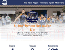 Tablet Screenshot of mustangstrackclub.com